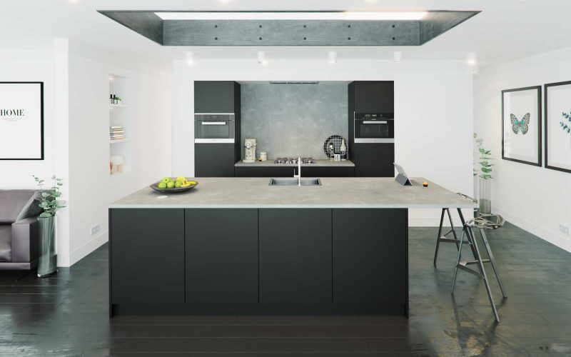 5. Evia tip-on Carbon Zwart